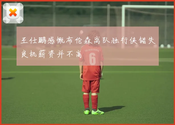 王仕鹏感慨布伦森离队独行侠错失良机薪资并不高